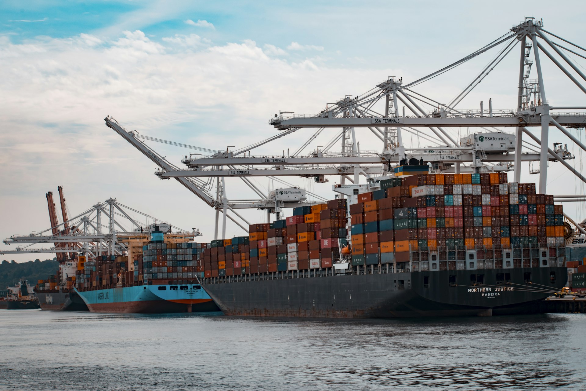 International Container Cargo Ship